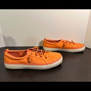 NWOB Sperry SeaCycled Crest Vibe Dark Pink Shimmer Sneakers Size 11M